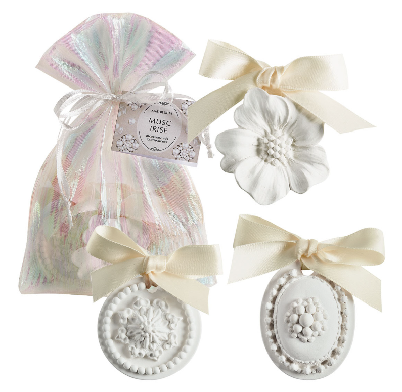 Pochon de 3 décors parfumés Fête Nacrée - Musc Irisé