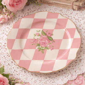Assiette Damier